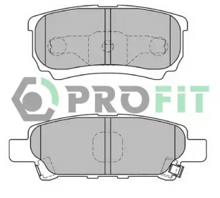 Комплект тормозных колодок, дисковый тормоз PROFIT 5000-1839 C